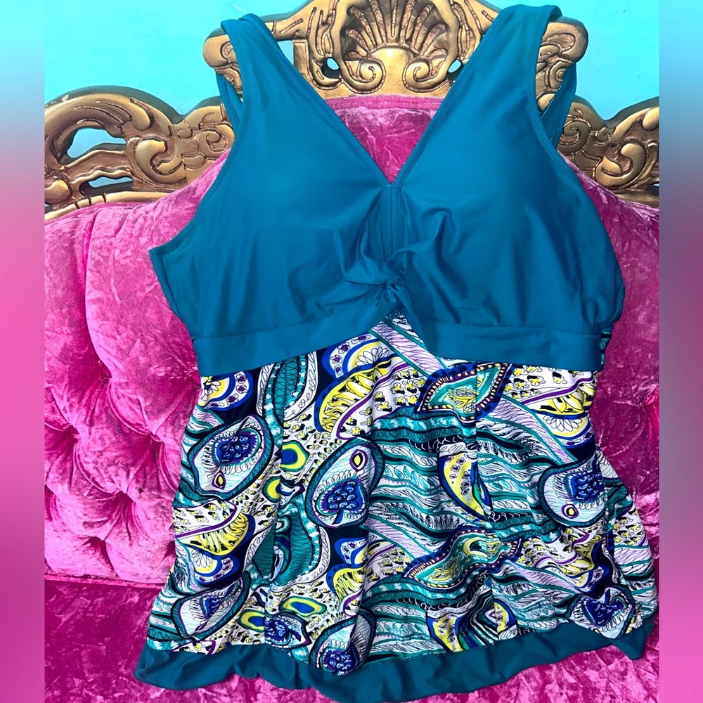 ‼️Women’s Plus Size Swimsuit 🚺🩱. Worn 2x